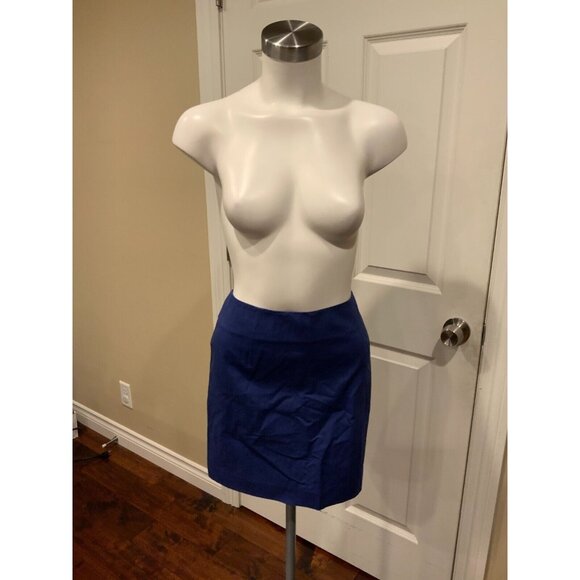 Cedric Charlier Blue Pencil Mini Skirt, Size 8 (US) 42 (IT), NWT! - Picture 1 of 6